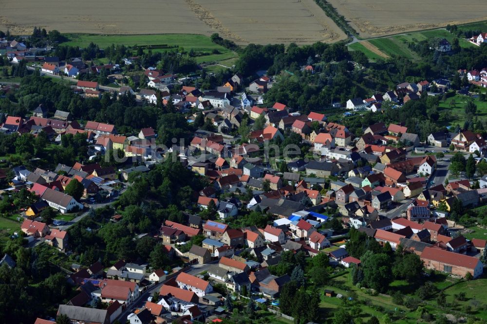 Luftaufnahme Weißenfels OT Uichteritz - Ortsansicht von Uichteritz im Bundesland Sachsen-Anhalt