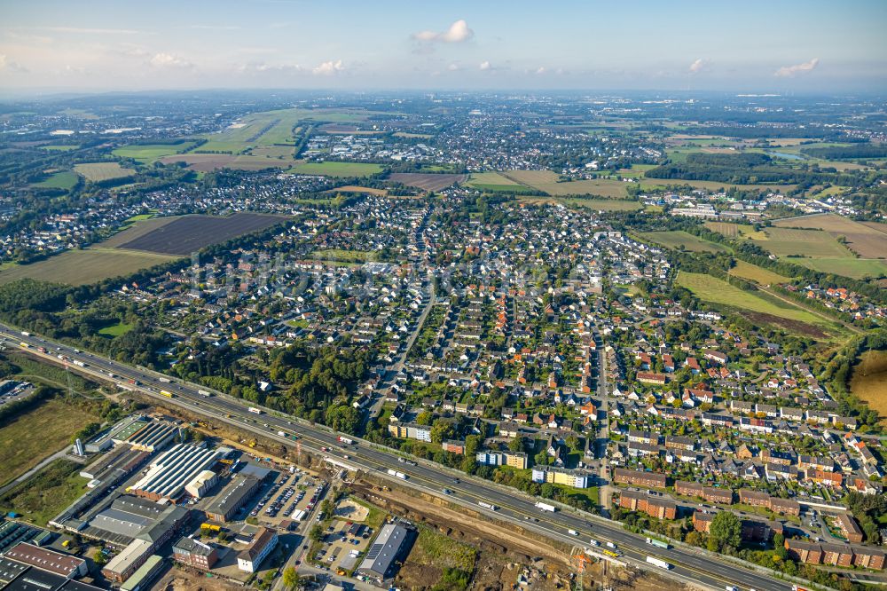 Unna aus der Vogelperspektive: Ortsansicht in Unna im Bundesland Nordrhein-Westfalen, Deutschland