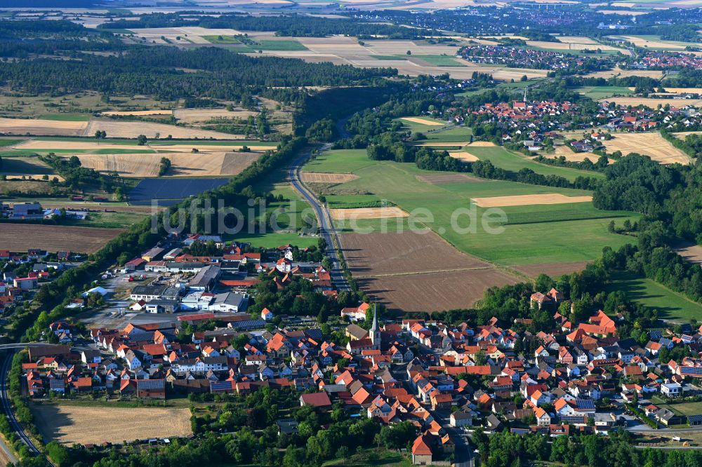 Luftbild Unsleben - Ortsansicht in Unsleben im Bundesland Bayern, Deutschland