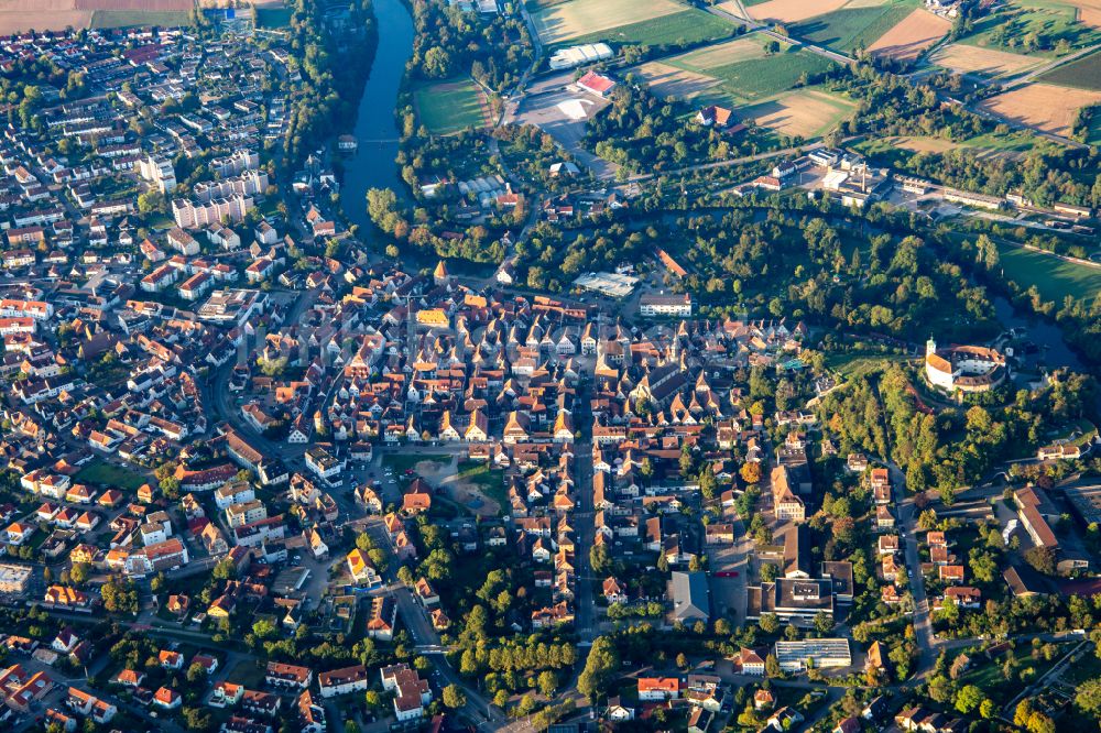 Luftbild Vaihingen an der Enz - Ortsansicht in Vaihingen an der Enz im Bundesland Baden-Württemberg, Deutschland