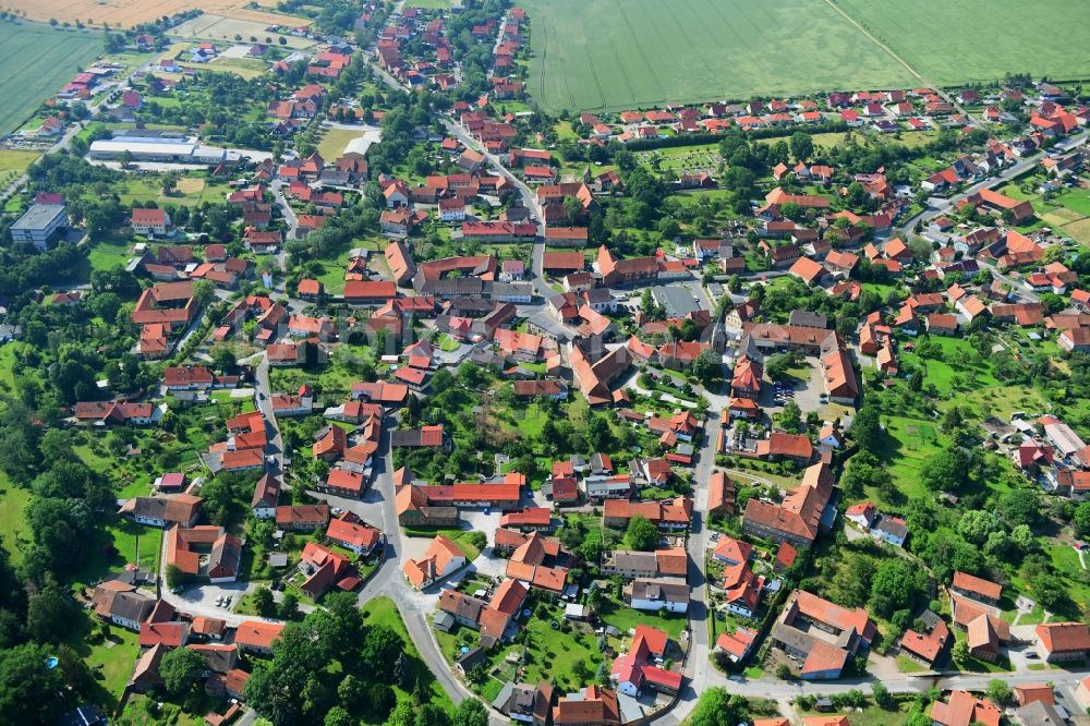 Luftbild Veckenstedt - Ortsansicht in Veckenstedt im Bundesland Sachsen-Anhalt, Deutschland