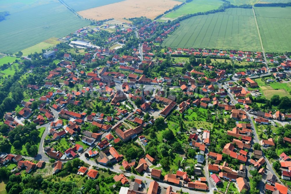 Luftaufnahme Veckenstedt - Ortsansicht in Veckenstedt im Bundesland Sachsen-Anhalt, Deutschland