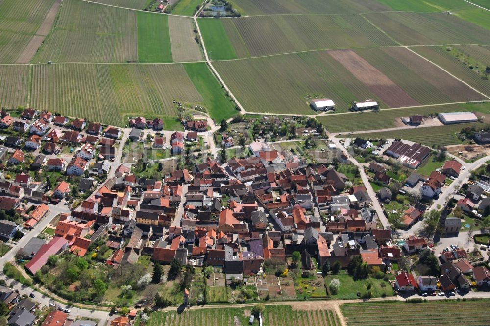 Luftbild Vendersheim - Ortsansicht von Vendersheim im Bundesland Rheinland-Pfalz