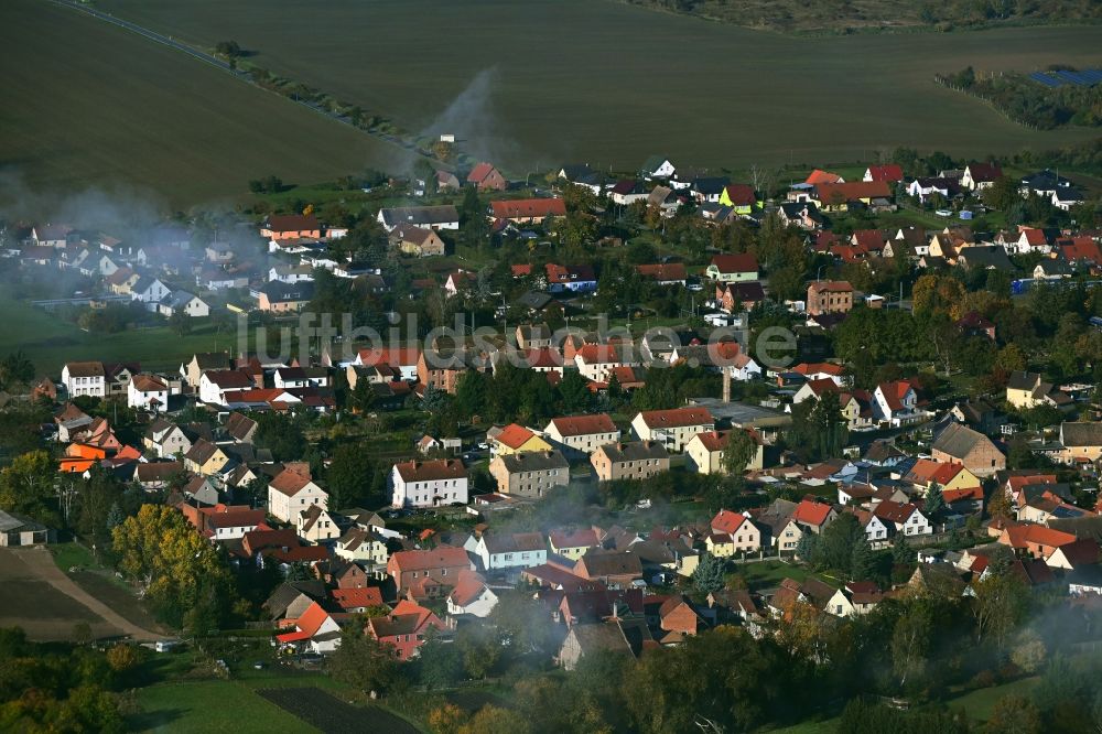 Voigtstedt von oben - Ortsansicht in Voigtstedt im Bundesland Thüringen, Deutschland