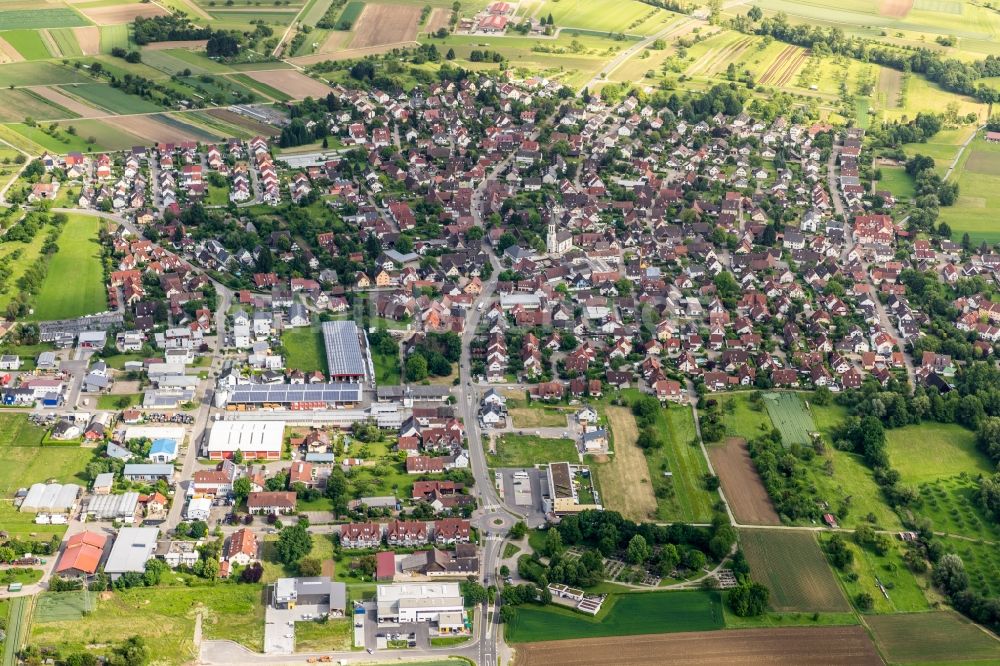 Luftaufnahme Vörstetten - Ortsansicht in Vörstetten im Bundesland Baden-Württemberg, Deutschland