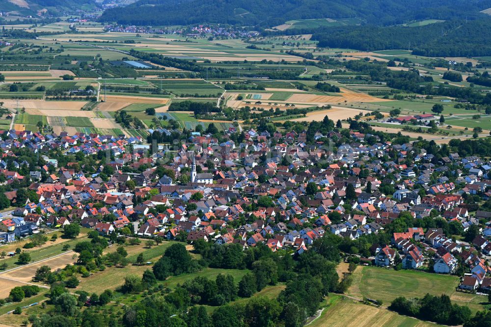 Luftbild Vörstetten - Ortsansicht in Vörstetten im Bundesland Baden-Württemberg, Deutschland