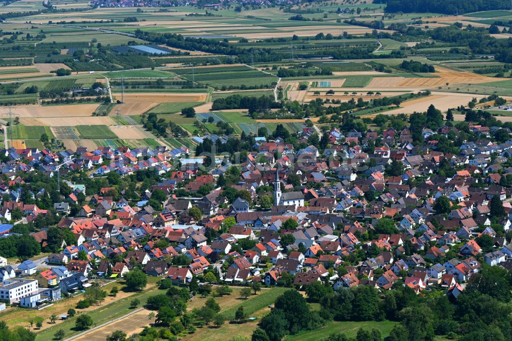 Luftaufnahme Vörstetten - Ortsansicht in Vörstetten im Bundesland Baden-Württemberg, Deutschland