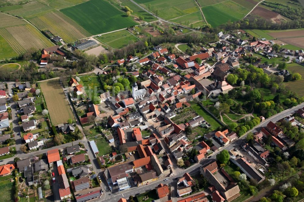 Luftbild Wachenheim - Ortsansicht von Wachenheim im Bundesland Rheinland-Pfalz