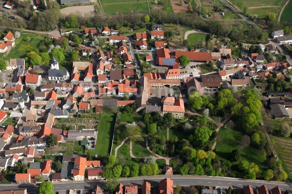 Luftaufnahme Wachenheim - Ortsansicht von Wachenheim im Bundesland Rheinland-Pfalz