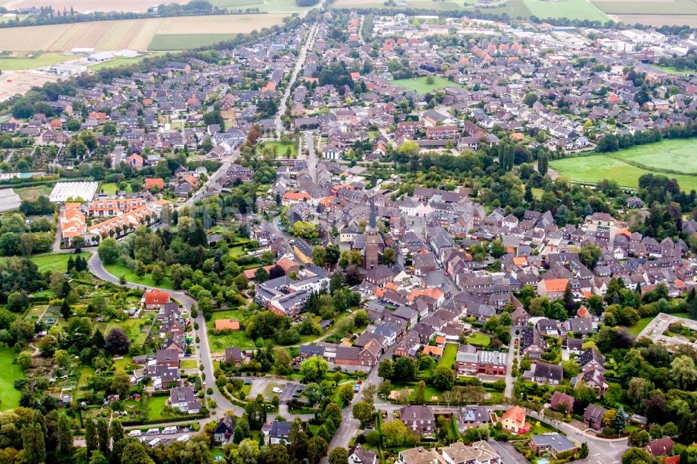 Wachtendonk von oben - Ortsansicht in Wachtendonk im Bundesland Nordrhein-Westfalen, Deutschland