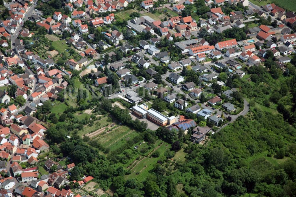 Wackernheim von oben - Ortsansicht von Wackernheim im Bundesland Rheinland-Pfalz