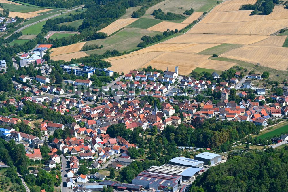 Waibstadt aus der Vogelperspektive: Ortsansicht in Waibstadt im Bundesland Baden-Württemberg, Deutschland