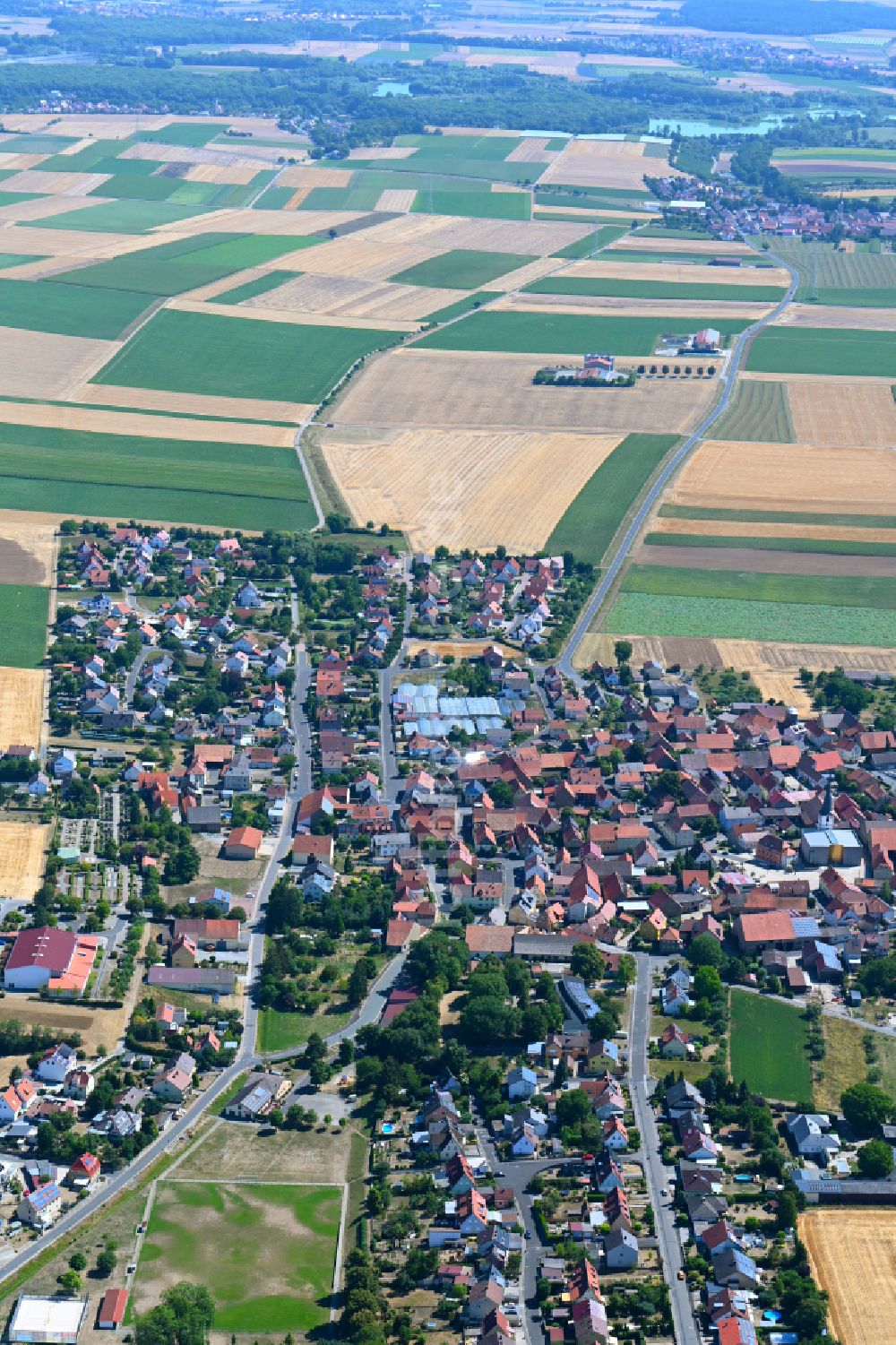 Luftbild Waigolshausen - Ortsansicht in Waigolshausen im Bundesland Bayern, Deutschland