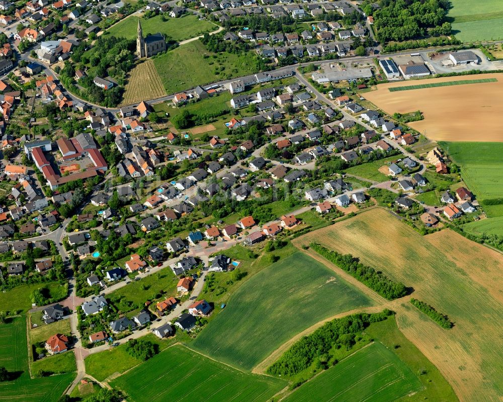 Luftaufnahme Waldböckelheim - Ortsansicht von Waldböckelheim im Bundesland Rheinland-Pfalz