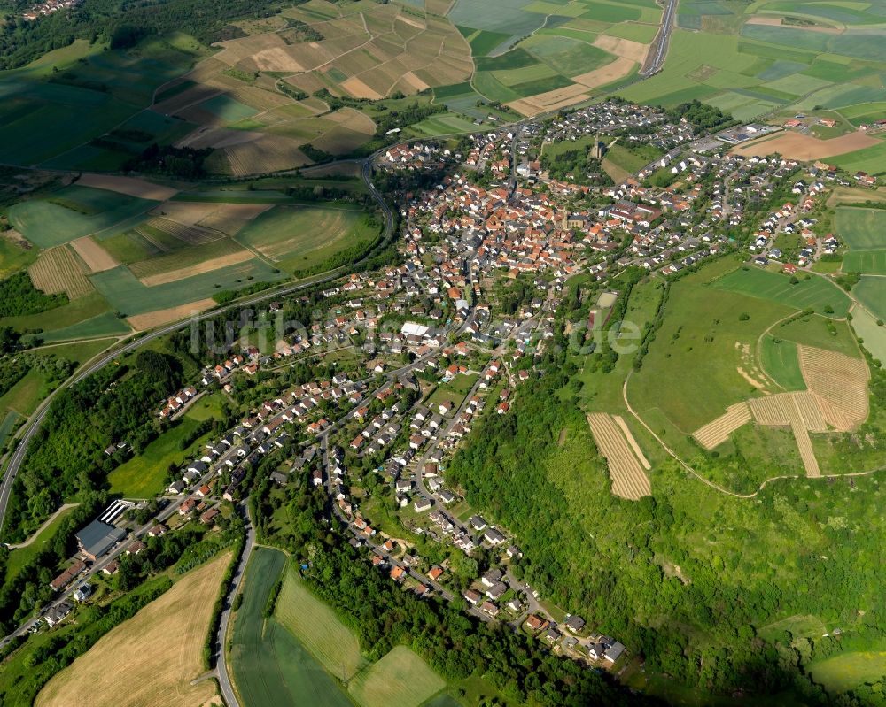 Luftbild Waldböckelheim - Ortsansicht von Waldböckelheim im Bundesland Rheinland-Pfalz