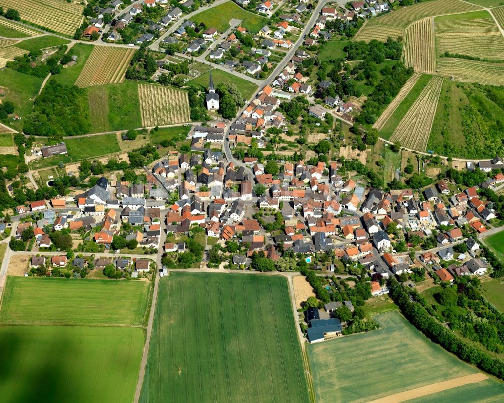 Luftaufnahme Waldlaubersheim - Ortsansicht von Waldlaubersheim im Bundesland Rheinland-Pfalz