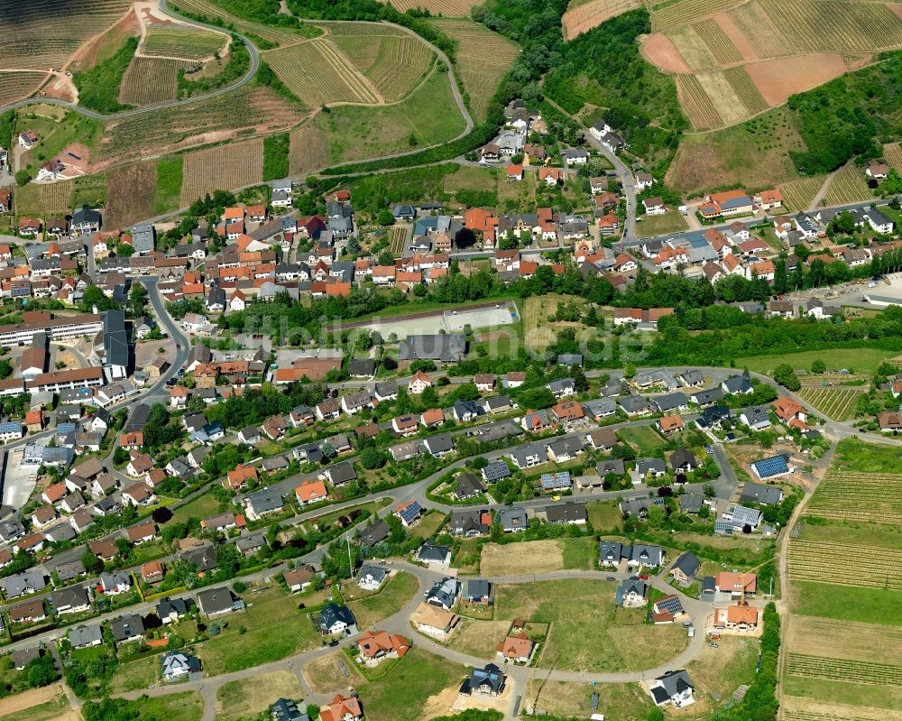 Luftbild Wallhausen - Ortsansicht von Wallhausen im Bundesland Rheinland-Pfalz