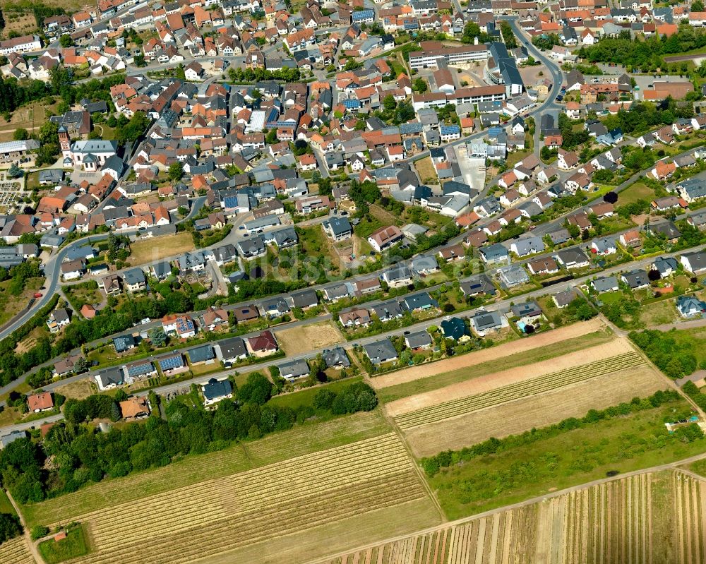 Luftaufnahme Wallhausen - Ortsansicht von Wallhausen im Bundesland Rheinland-Pfalz