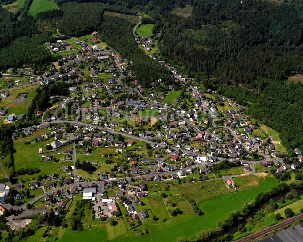 Luftbild Wallmenroth - Ortsansicht von Wallmenroth im Bundesland Rheinland-Pfalz