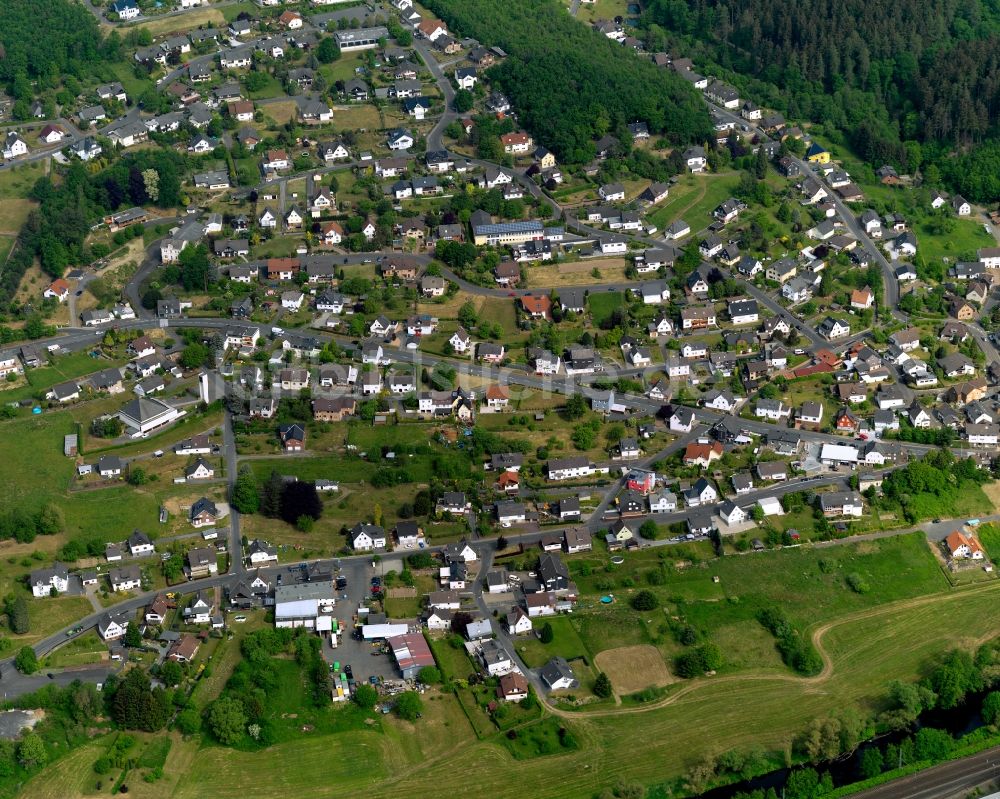 Wallmenroth von oben - Ortsansicht von Wallmenroth im Bundesland Rheinland-Pfalz