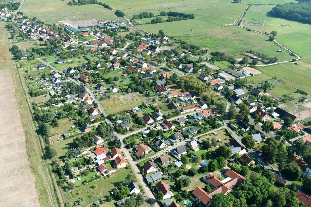 Luftbild Wansdorf - Ortsansicht in Wansdorf im Bundesland Brandenburg