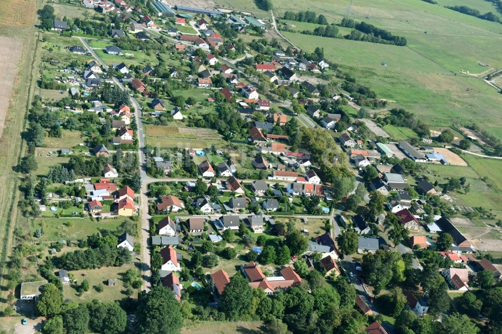 Luftaufnahme Wansdorf - Ortsansicht in Wansdorf im Bundesland Brandenburg