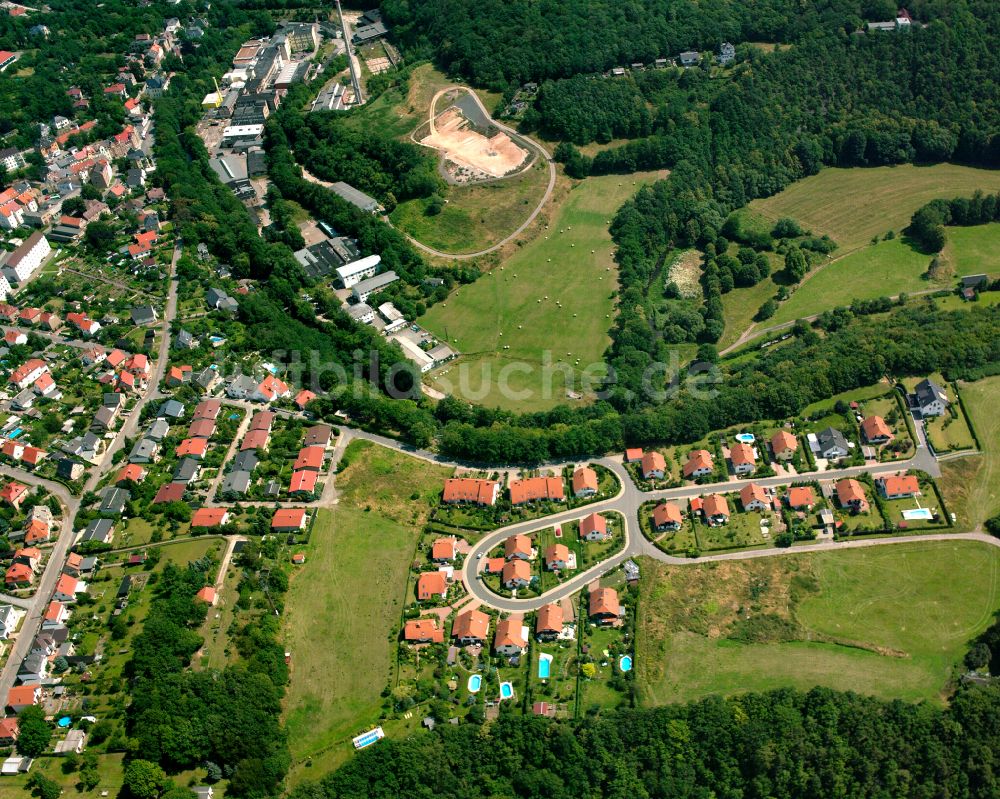 Weida aus der Vogelperspektive: Ortsansicht in Weida im Bundesland Thüringen, Deutschland