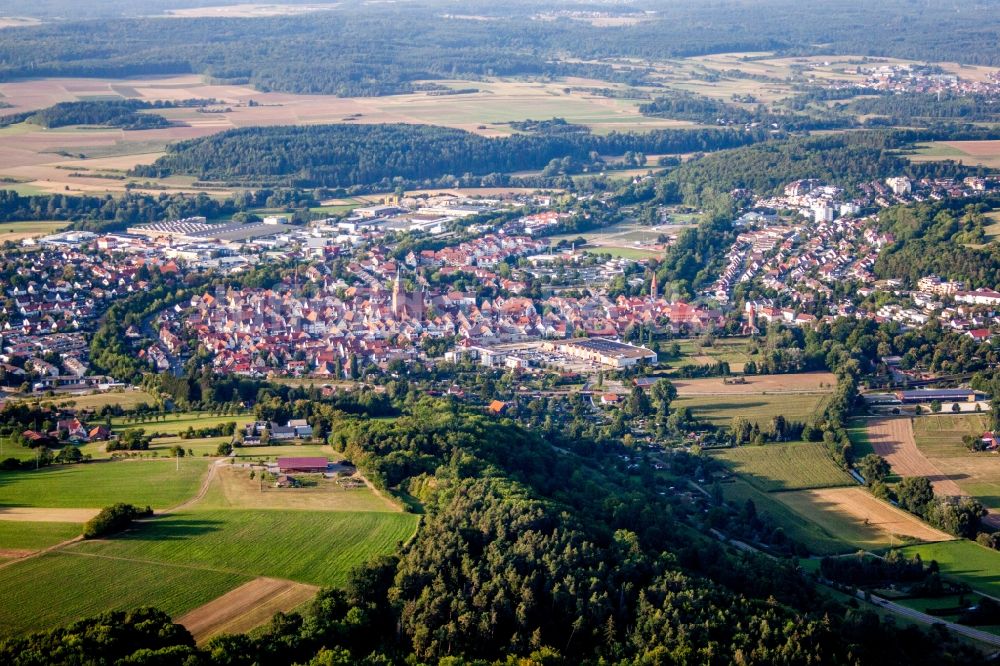 Luftaufnahme Weil der Stadt - Ortsansicht in Weil der Stadt im Bundesland Baden-Württemberg, Deutschland