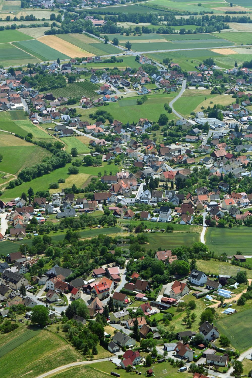 Luftbild Weilersbach - Ortsansicht in Weilersbach im Bundesland Bayern, Deutschland