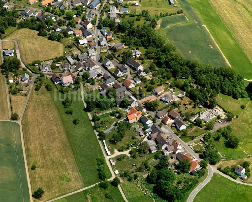 Luftaufnahme Weitersborn - Ortsansicht von Weitersborn an der L4 im Bundesland Rheinland-Pfalz