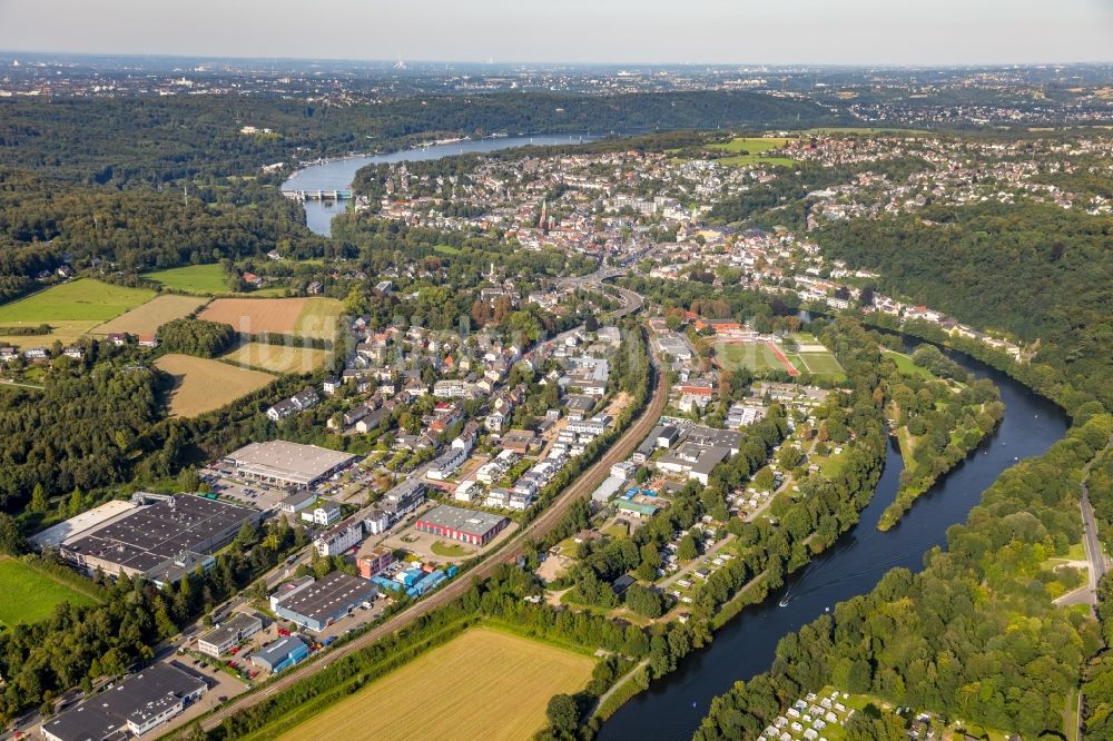 Werden von oben - Ortsansicht in Werden im Bundesland Nordrhein-Westfalen, Deutschland