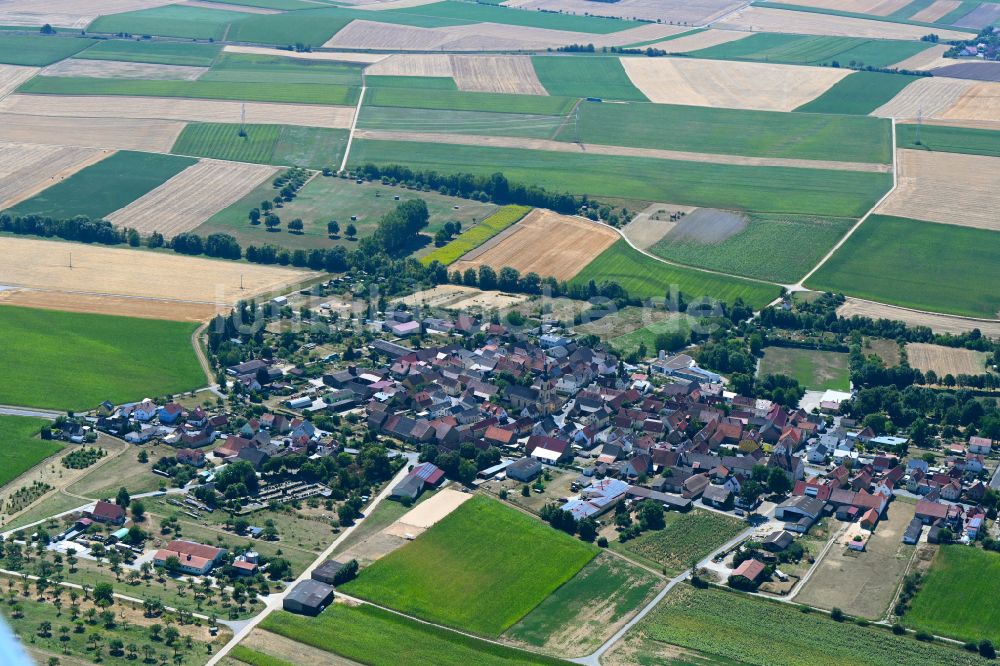 Werneck aus der Vogelperspektive: Ortsansicht in Werneck im Bundesland Bayern, Deutschland