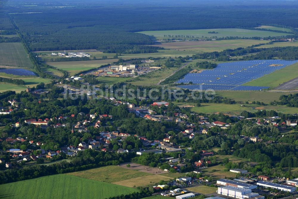 Werneuchen von oben - Ortsansicht in Werneuchen im Bundesland Brandenburg