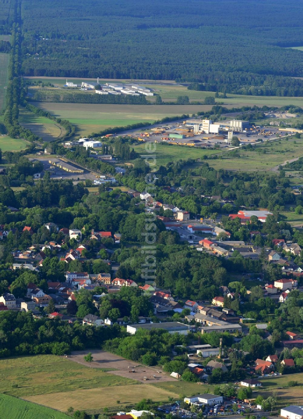 Werneuchen aus der Vogelperspektive: Ortsansicht in Werneuchen im Bundesland Brandenburg