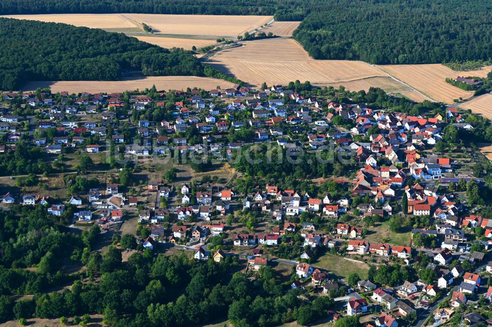 Wernfeld von oben - Ortsansicht in Wernfeld im Bundesland Bayern, Deutschland