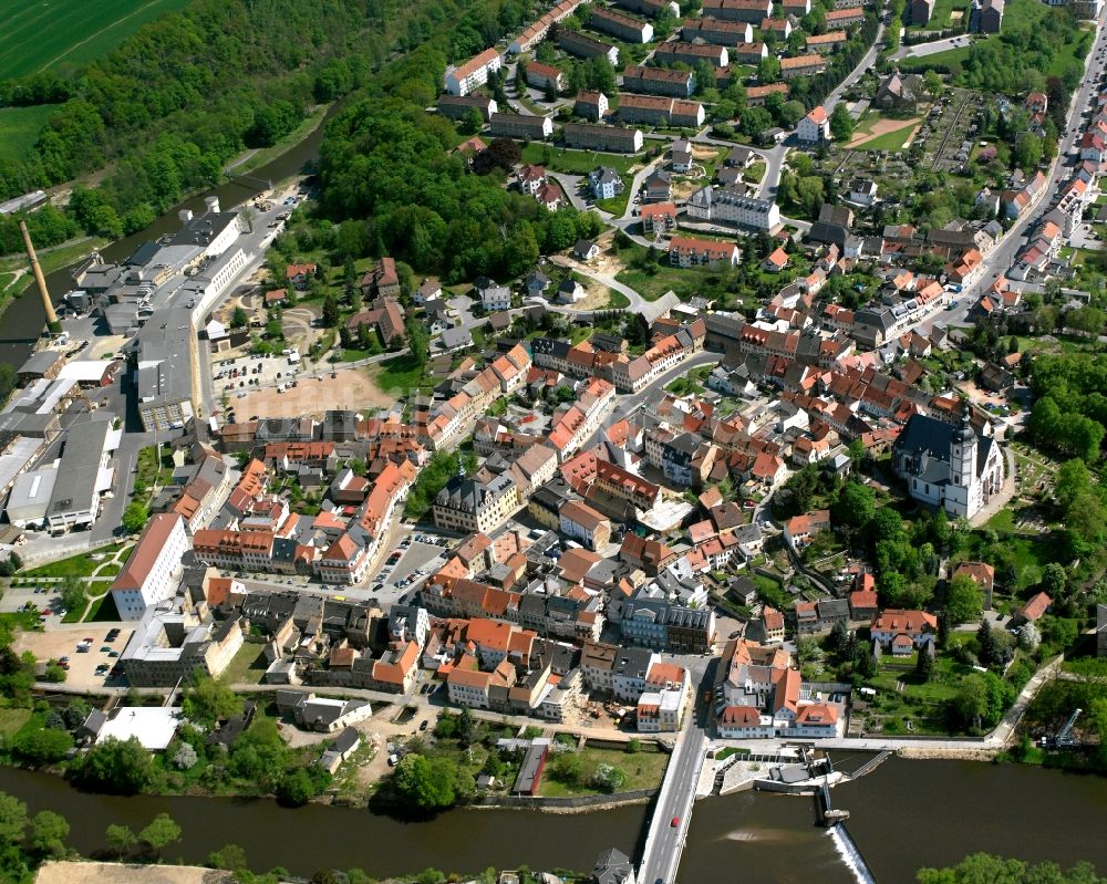 Luftbild Wernsdorf - Ortsansicht in Wernsdorf im Bundesland Sachsen, Deutschland