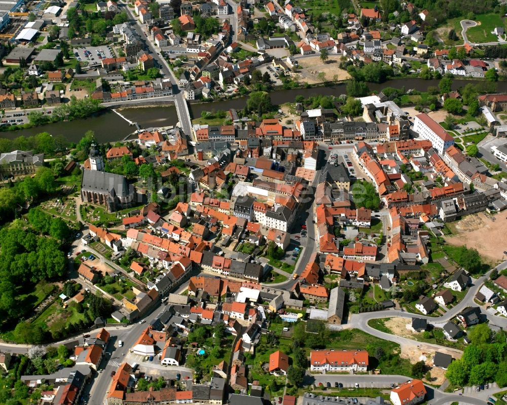 Luftaufnahme Wernsdorf - Ortsansicht in Wernsdorf im Bundesland Sachsen, Deutschland