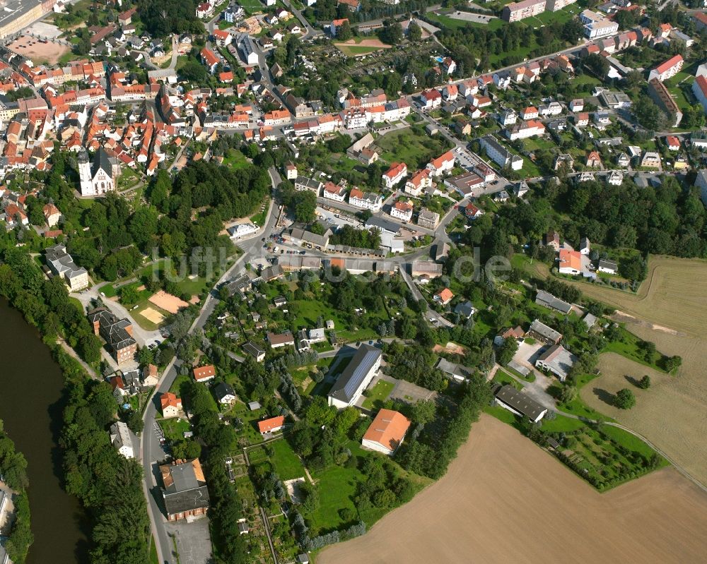 Luftaufnahme Wernsdorf - Ortsansicht in Wernsdorf im Bundesland Sachsen, Deutschland