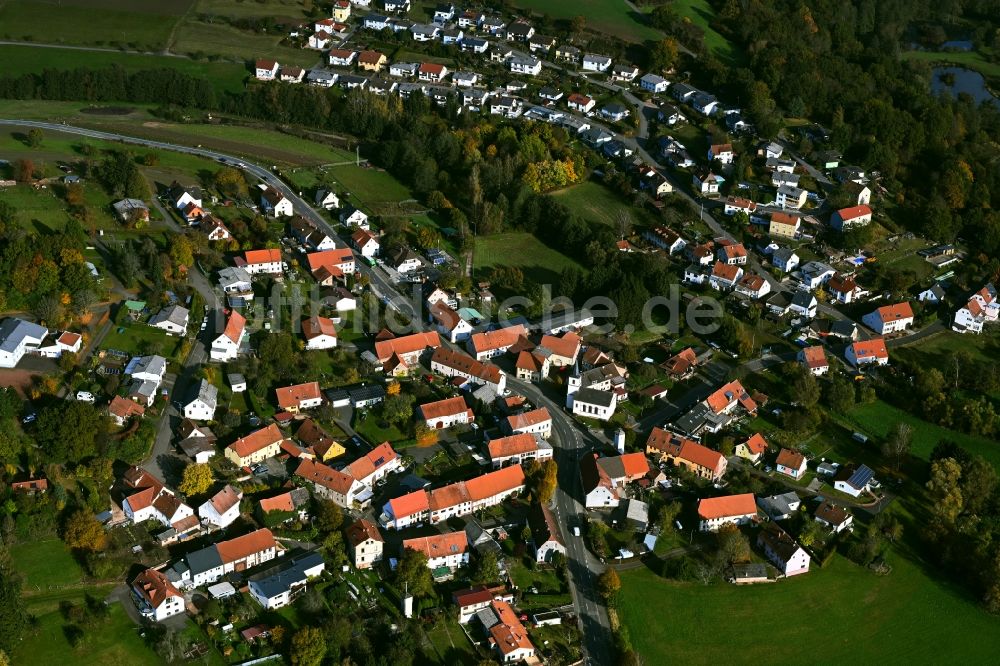 Werschweiler von oben - Ortsansicht in Werschweiler im Bundesland Saarland, Deutschland