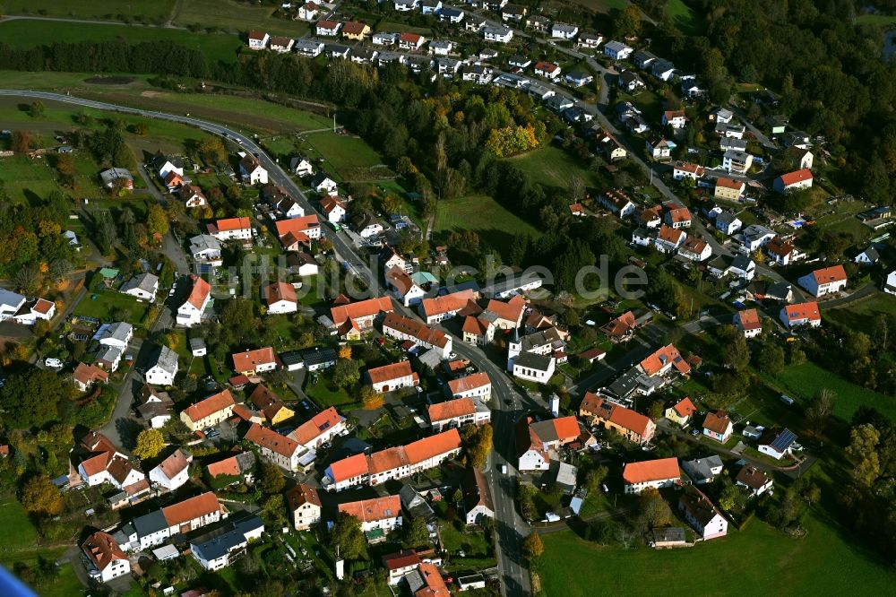 Werschweiler aus der Vogelperspektive: Ortsansicht in Werschweiler im Bundesland Saarland, Deutschland