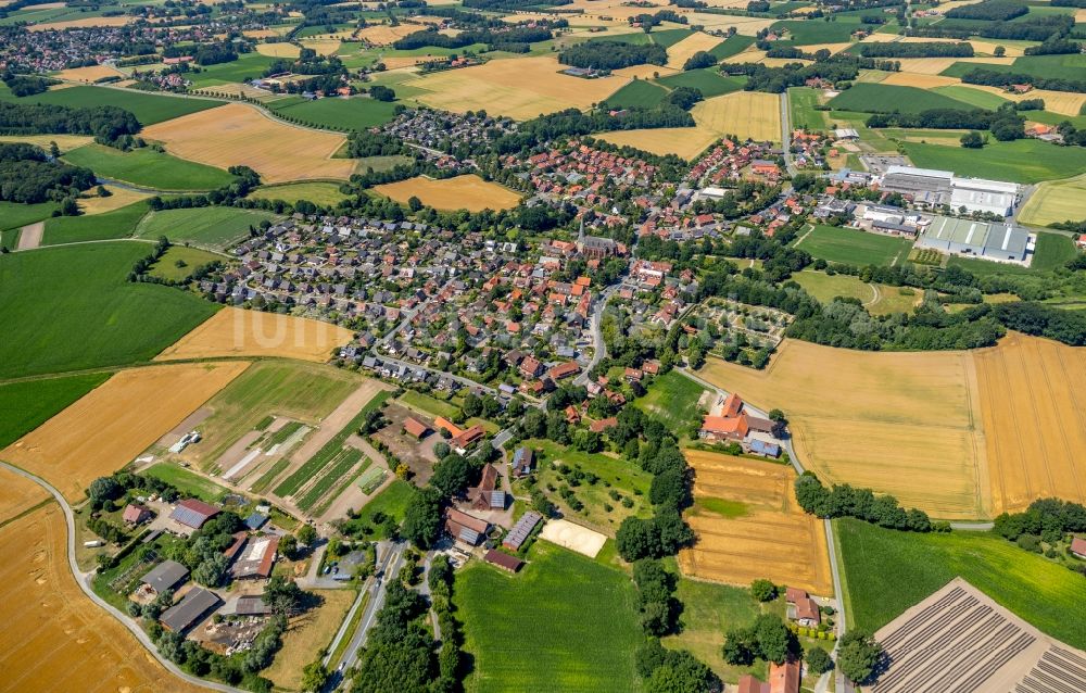 Luftbild Westbevern - Ortsansicht in Westbevern im Bundesland Nordrhein-Westfalen, Deutschland