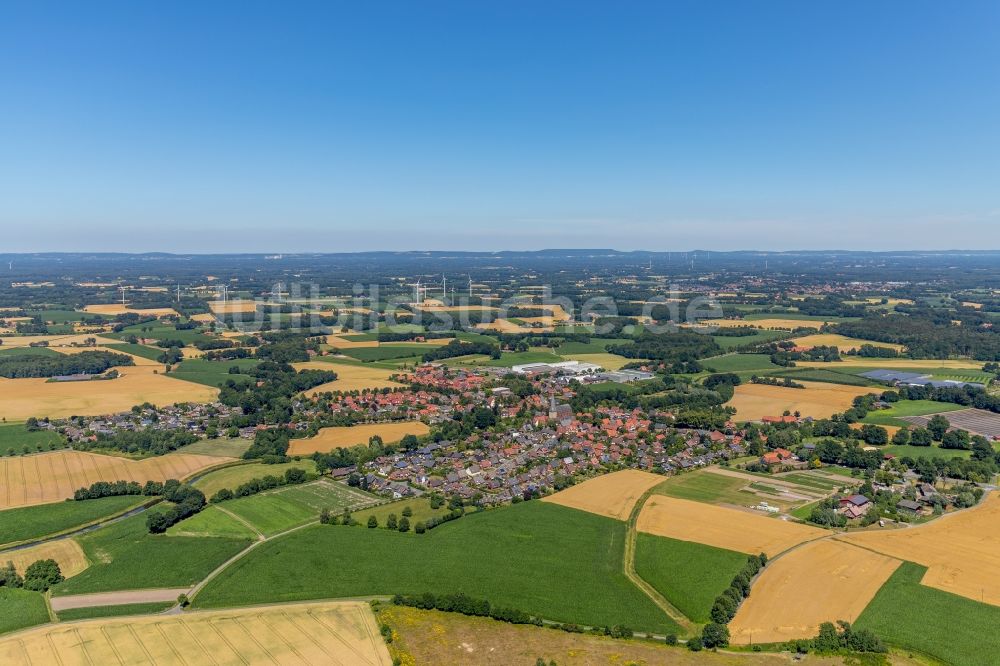 Westbevern von oben - Ortsansicht in Westbevern im Bundesland Nordrhein-Westfalen, Deutschland