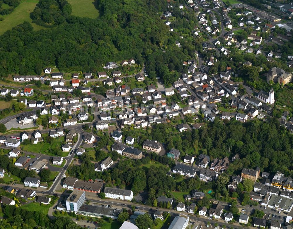 Westerburg aus der Vogelperspektive: Ortsansicht von Westerburg im Bundesland Rheinland-Pfalz