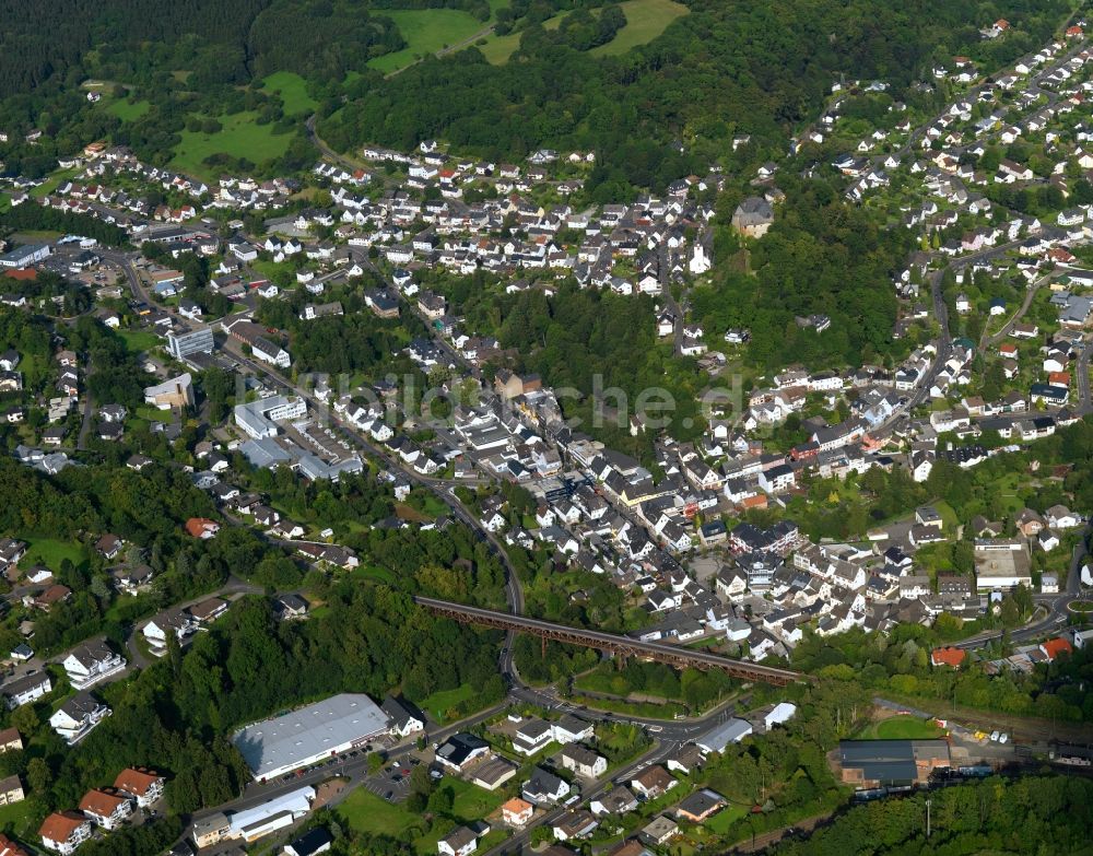 Westerburg von oben - Ortsansicht von Westerburg im Bundesland Rheinland-Pfalz