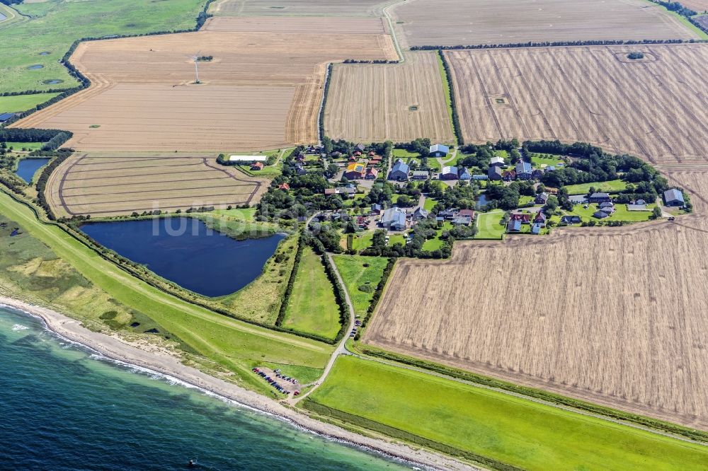 Fehmarn von oben - Ortsansicht Westermarkedorf in Fehmarn im Bundesland Schleswig-Holstein