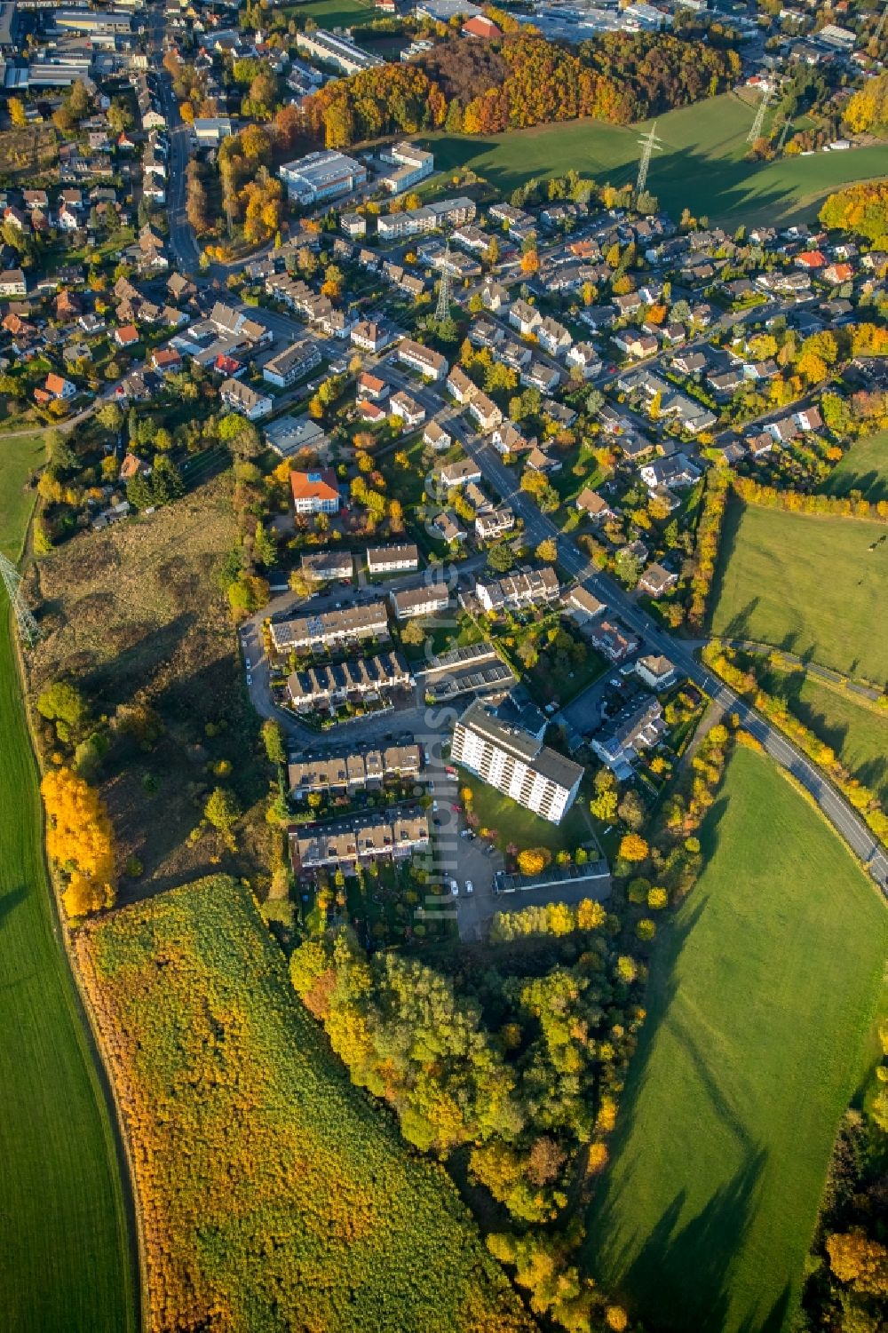 Wetter (Ruhr) aus der Vogelperspektive: Ortsansicht in Wetter (Ruhr) im Bundesland Nordrhein-Westfalen