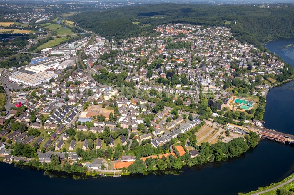 Luftbild Wetter (Ruhr) - Ortsansicht in Wetter (Ruhr) im Bundesland Nordrhein-Westfalen, Deutschland