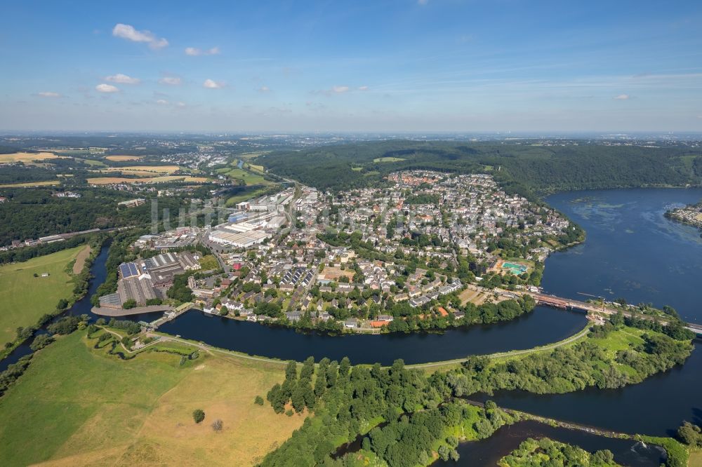 Luftaufnahme Wetter (Ruhr) - Ortsansicht in Wetter (Ruhr) im Bundesland Nordrhein-Westfalen, Deutschland