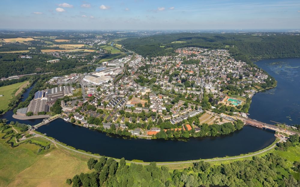 Wetter (Ruhr) von oben - Ortsansicht in Wetter (Ruhr) im Bundesland Nordrhein-Westfalen, Deutschland