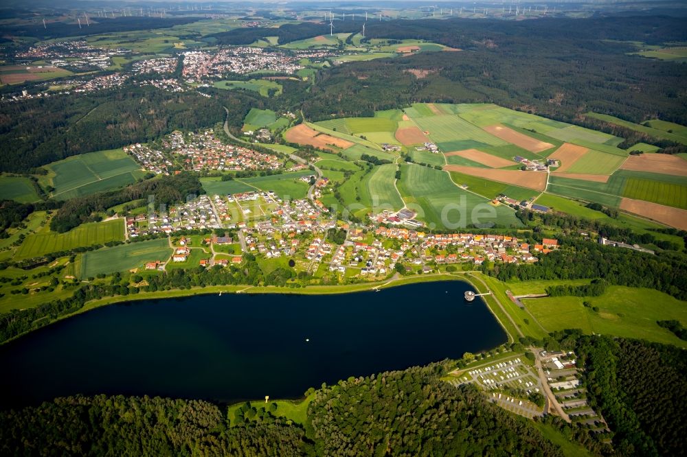 Luftaufnahme Wetterburg - Ortsansicht in Wetterburg im Bundesland Hessen, Deutschland